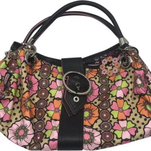 LeSportsac Multicolor Fabric Floral Design Handbag - Picture 1 of 8